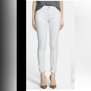 Joe’s jeans, white boyfriend slim